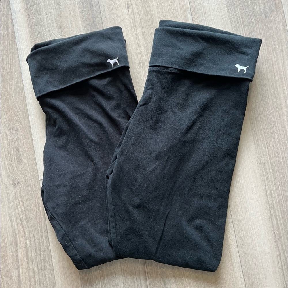 PINK Victoria’s Secret Fold Over Yoga Leggings (2 pair)